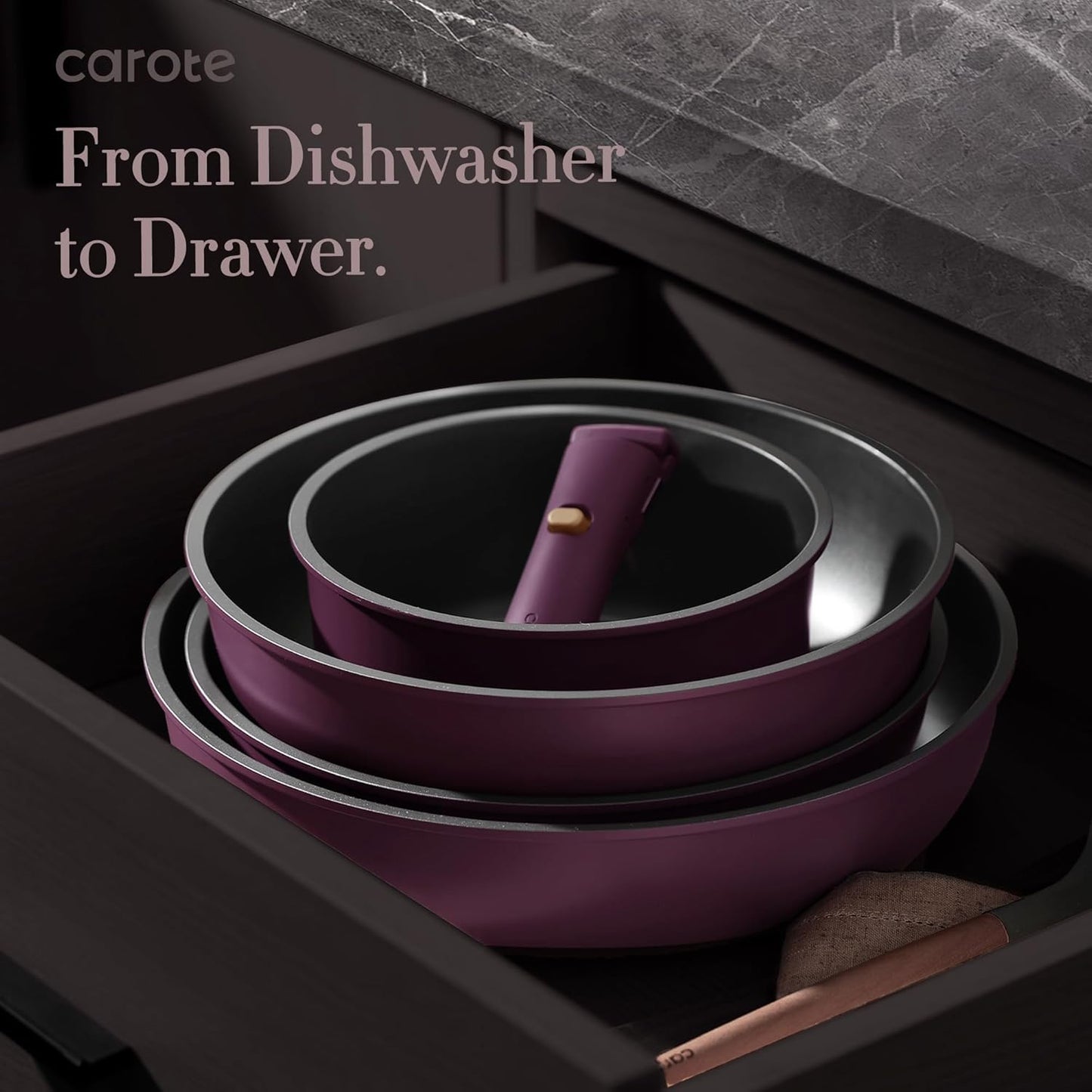 Premium Space-Saving Nonstick Cookware Set