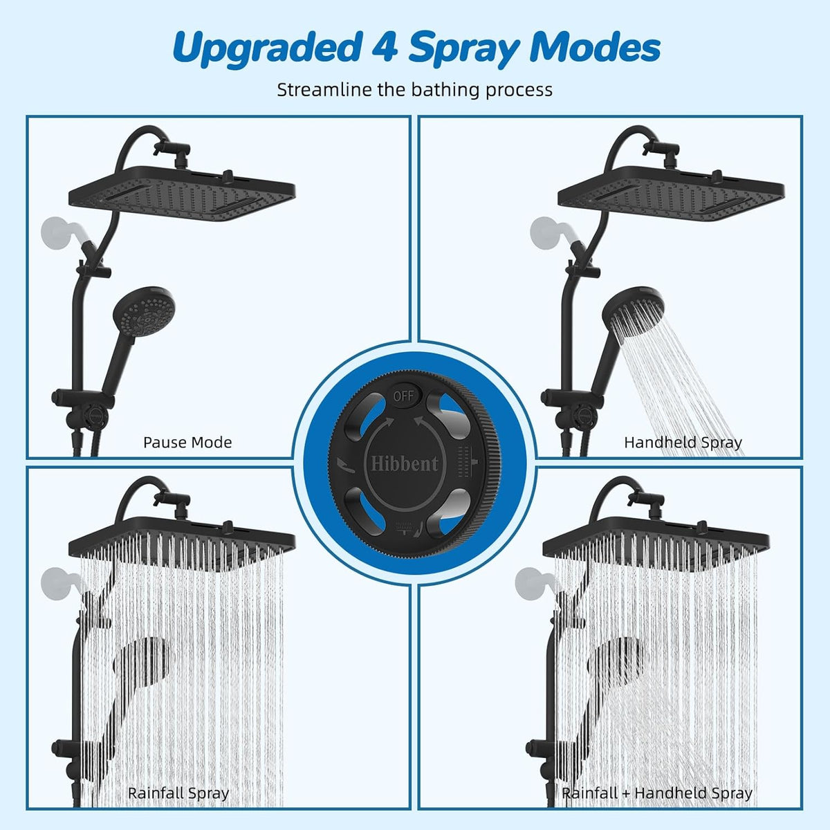 Luxury High-Pressure Rainfall Shower System