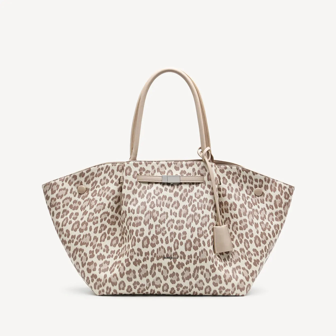 NEWBELLA Marella Top Handle Tote Bags - Elegant PU Leather Tote with Detachable Charm & Magnetic Closure System for Everyday Use 23.6" x 12.6" x 5.5" x 11"